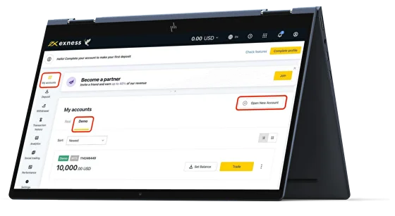 Exness demo account Indonesia