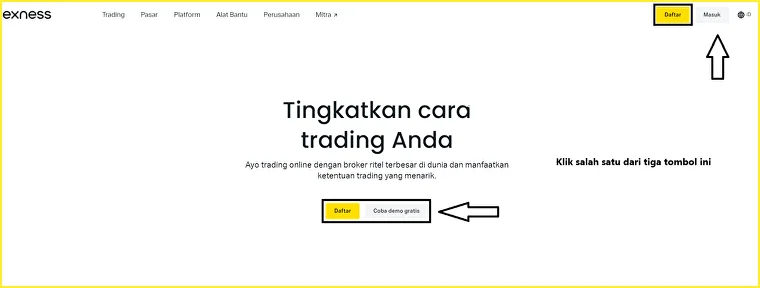 Exness daftar